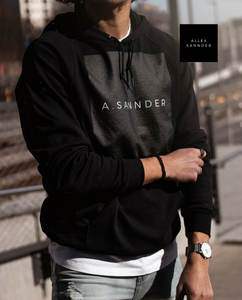 A.SANNDER | MNS BASIC HOODIE BLACK - A.SANNDER CLOTHING.